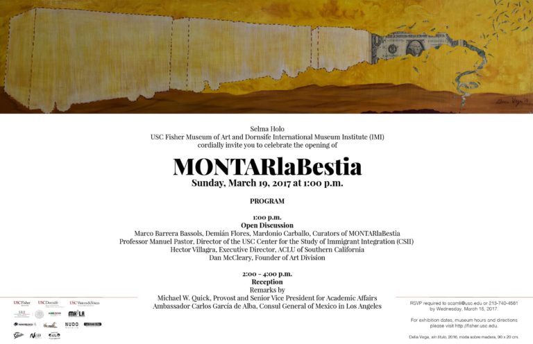 Lee más sobre el artículo USC Fisher Museum Apertura MONTARlaBestia, Los Angeles, California / 19·Mar·19·2017