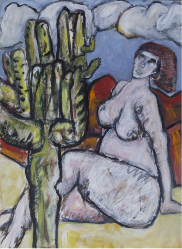 Nude With Cactus